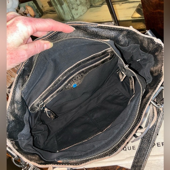 NWT Bed Stu Rockababy Satchel Shoulder Crossbody Black Hand Wash MSRP $270 - Picture 13 of 14